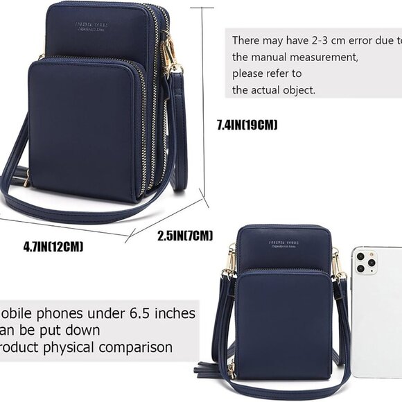 Touch Screen Crossbody Phone Purse for Women, Rfid Blocking Small Cellphone Shou - Picture 4 of 7